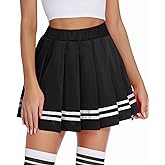 Avidlove Womens Pleated Skirt School Uniform Skirt Mini Skirt Pleated Cheer Skirt