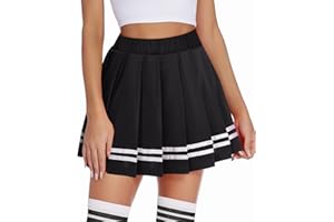 Avidlove Womens Pleated Skirt School Uniform Skirt Mini Skirt Pleated Cheer Skirt