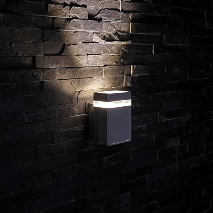 Biard LED Wandstrahler – Quadratisch – Schwarz – Perfekt für den