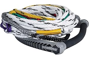 Proline Waterski Easy-Up Handle and 75' Rope Package, 15" EVA Deep-V Handle