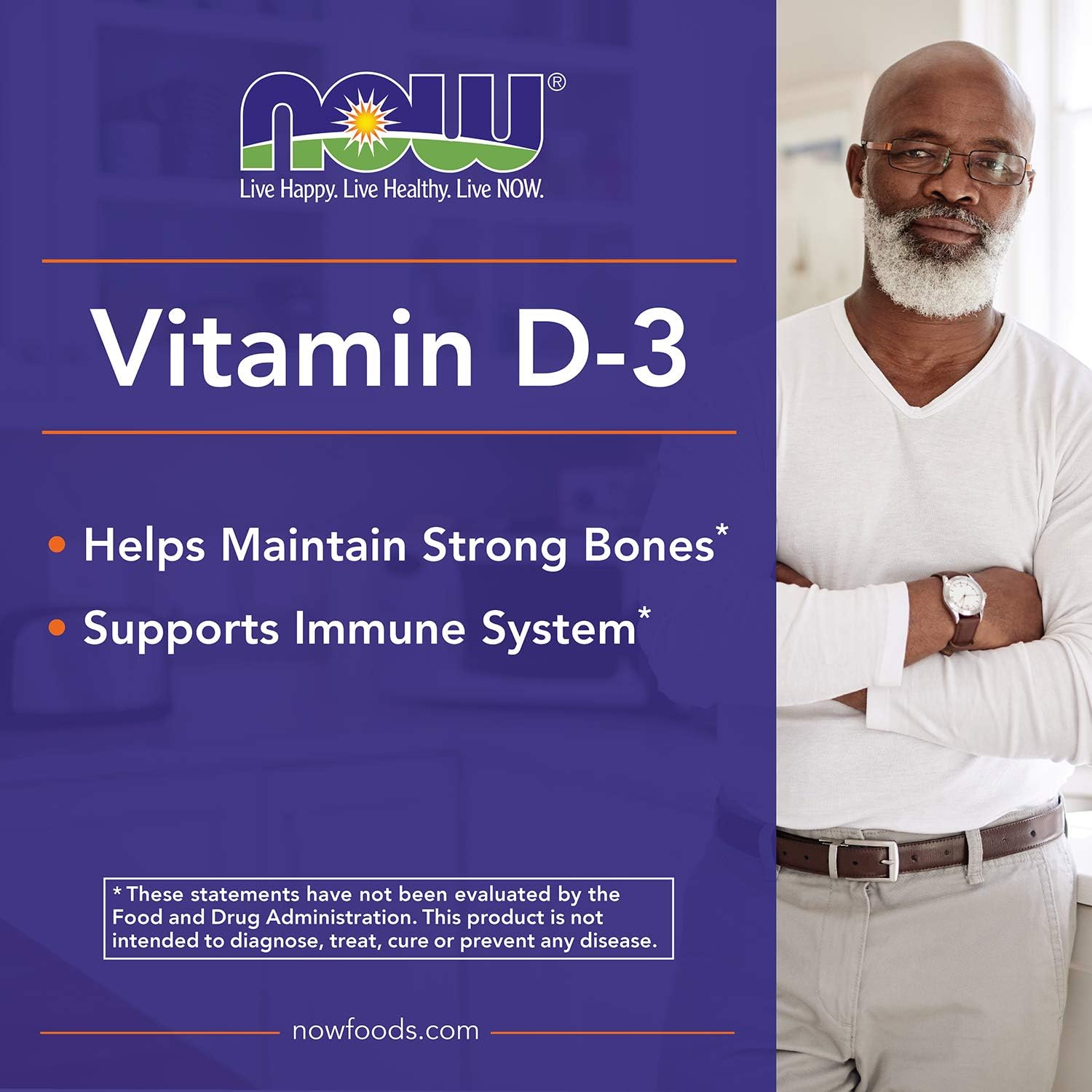 NOW Supplements, Vitamin D-3 5,000 IU, High Potency, Structural Support*, 120 Softgels: Health & Personal Care