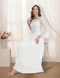 Wedtrend Women's Bridal Shower Dress, 3/4 Sleeve