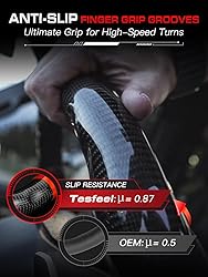 TESFEEL Carbon Fiber Heated Steering Wheel for