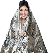 通用 Emergency Thermal Blanket 30 Pack Survival Reflective Foil First Aid Silver view 4