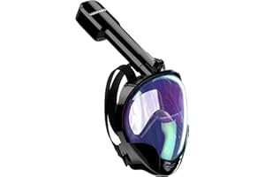LUXPARD Full Face Snorkel Mask, Snorkeling Gear for Adults and Kids, Anti-Fog Anti-Leak 180 Panoramic View Snorkeling Mask with Detachable Camera Mount