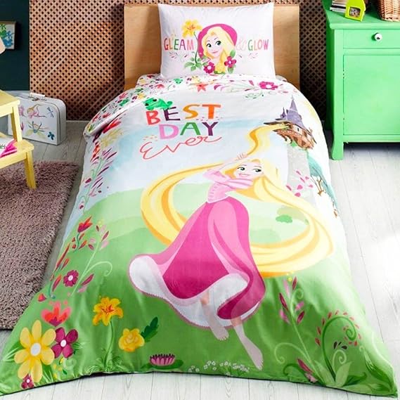 Rapunzel Dream Mädchen Lizenzprodukt Bettbezug-Set, 100% ...