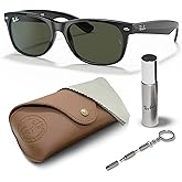 Ray-Ban RB2132 NEW WAYFARER CLASSIC Square Shaped Sunglasses for Men & Women with Official RAYBAN Eyewear Kit