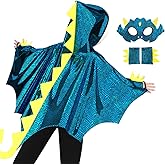 iROLEWIN Dragon-Wings-Costume for Kids Toddler Dress-Up Halloween Costumes as Boys Dinosaur-Cape Mask Gloves Birthday Gifts
