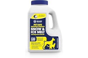 ECO LIVING SOLUTIONS - Snow & Ice Melt | Pet Safe | Industrial Strength | Magnesium Chloride | Works Under -1 °F | Safe for C