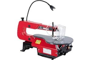 EXPLOREHORIZON 16-Inch Variable Speed Scroll Saw with LED Light & Extra-Large Adjustable Tilting Table – Ideal for Woodworking Projects and Precision Cuts