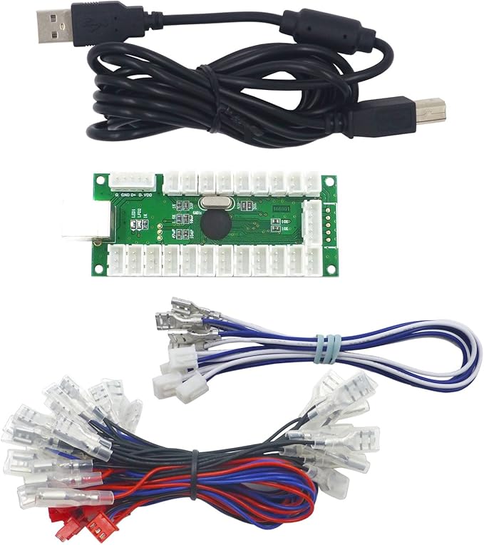 SJJX Zero Delay Usb Encoder Led Joystick Kit Arcade Diy Controller For