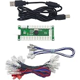 SJ@JX SJJX Zero Delay USB Encoder LED Joystick Kit Arcade DIY Controller For PC Retropie Raspberry Pi MAME