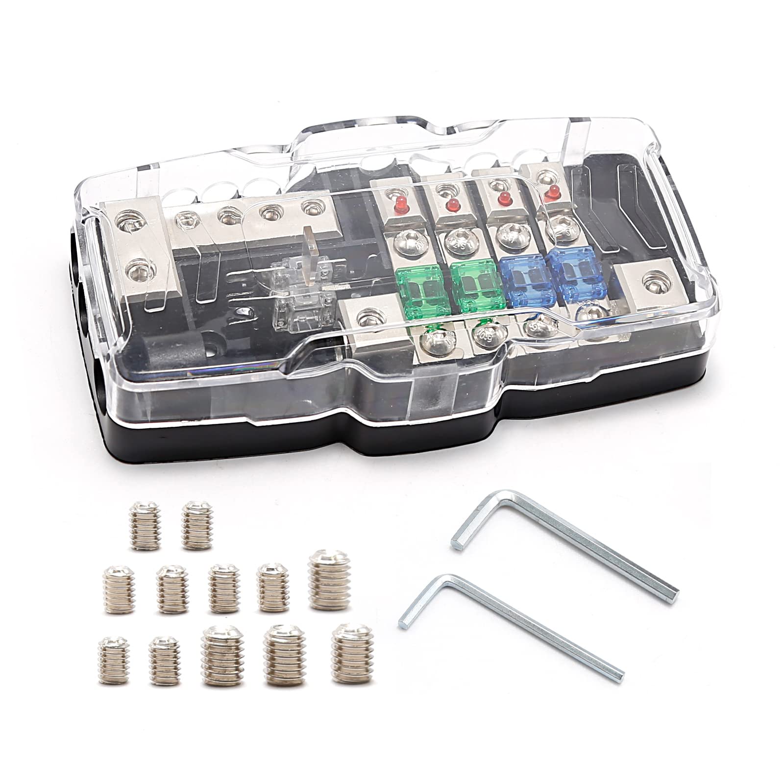 DUZFOREI 0/4GA 4-Way Camper Car Audio Distribution