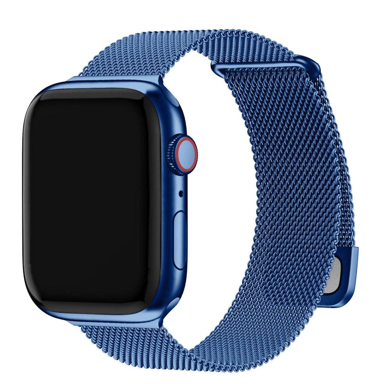 Fullmosa Compatible with Apple Watch Straps 40mm 42mm(S11/10) 38mm 41mm, Magnetic Milanese Loop Replacement iWatch Straps for Women Men for SE 3 2 1 Series 11 10 9 8 7 6 5 4 3 2 1, Blue