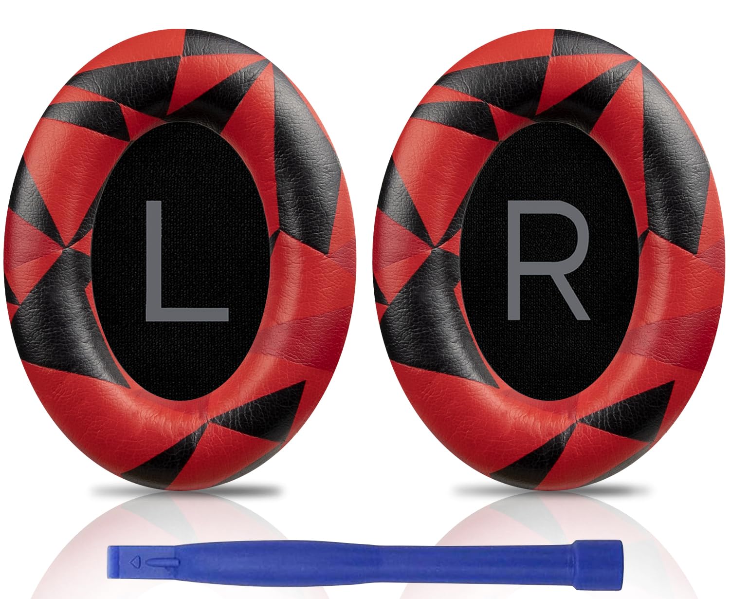 SOULWIT Earpads Replacement for Bose QuietComfort 45 (QC45)/QuietComfort SE (QC SE)/New Quiet Comfort Wireless Over-Ear Headphones, Ear Pads Cushions with Softer Protein Leather - Red Storm — image 1