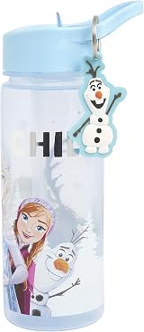 Disney Frozen 500ml Kids Water Bottle with Straw by Polar Gear - Olaf Elsa Anna view 3