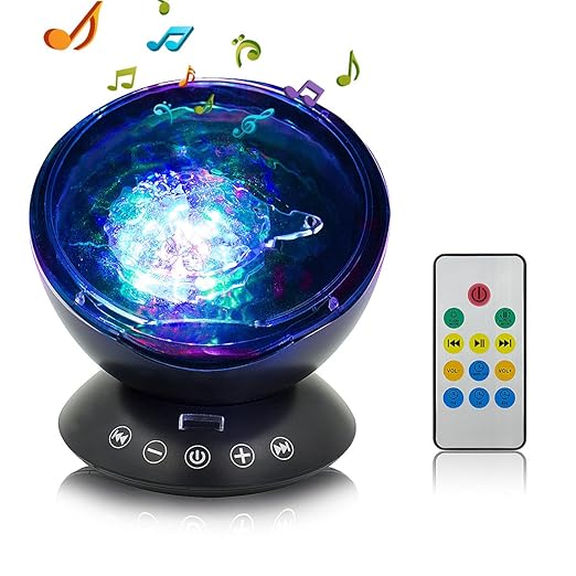 Amazon.com: Proyector de luz nocturna, Ocean Wave proyector ...