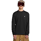 Volcom mens Gridlock Fleece Sweatshirt – Thermal Mid-layer Crew With Thumbholes