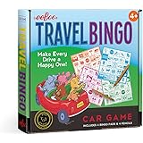 eeBoo: Travel Bingo Game, Make Every Drive a Happy One! Car Game, includes 4 Bingo Pads & 4 Pencils, Develops Observational S