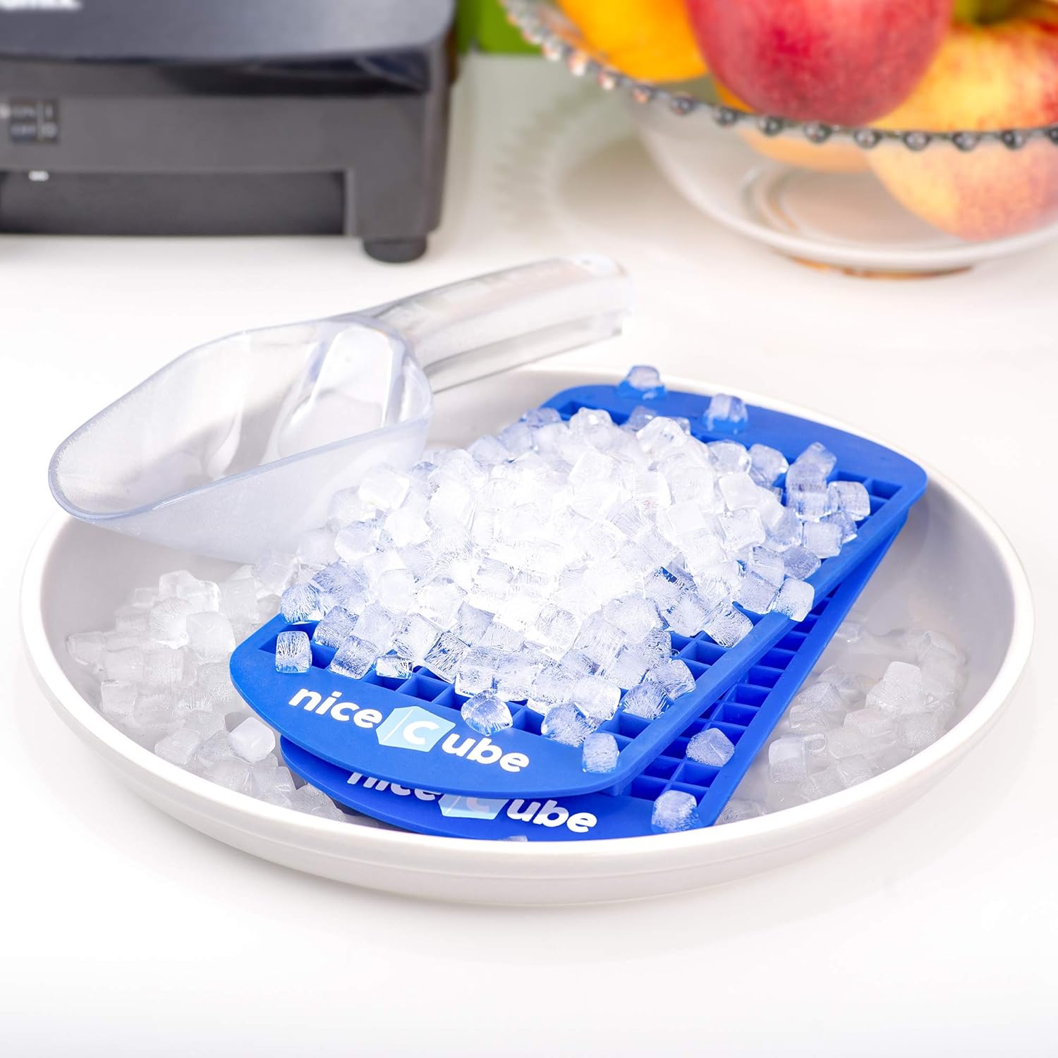 niceCube Mini Ice Cube Trays - Great for Small Crushed Ice - Silicone Ice Tray Molds, 2 Pack: Kitchen & Dining