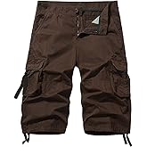 HODZAIW Men's Below The Knee Shorts 3/4 Cargo Shorts