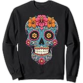 Sugar Skull Calavera Halloween Sweatshirt