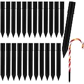 24 Pcs Replacement Stakes for Christmas Candy Cane Lights Outdoor, Pathway Markers Lights Spike Replacer for Pathway Lights Accessories (0.68'*6.05')
