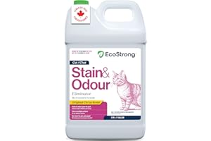 Eco Strong Cat Urine Enzyme Cleaner | Made in Canada | Powerful Probiotic Enzymatic Cleaner for Carpet, Upholstery, Litter Bo