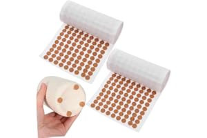 Gadpiparty 2000pcs Self Stick Cork Rounds, Cabinet Door Bumper - Cork Pads for Cabinets Adhesive Noise Reducing Coasters