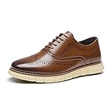 Bruno Marc Men's Crossflex Dress Sneakers Wingtip