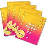 Derma E Vitamin C Bright Eyes Hydro Gel Under Eye Patches for Dark Circles (10 Ct, 5 Pairs) Allantoin, Caffeine & Vitamin B3, Eye Patches for Fine Lines, Wrinkles, Dark Circles & Puffy Eyes