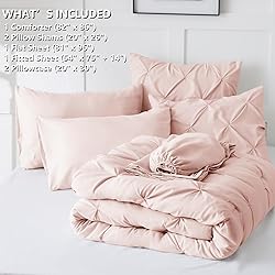 CozyLux Pink Full Size Comforter Sets for Girls 7