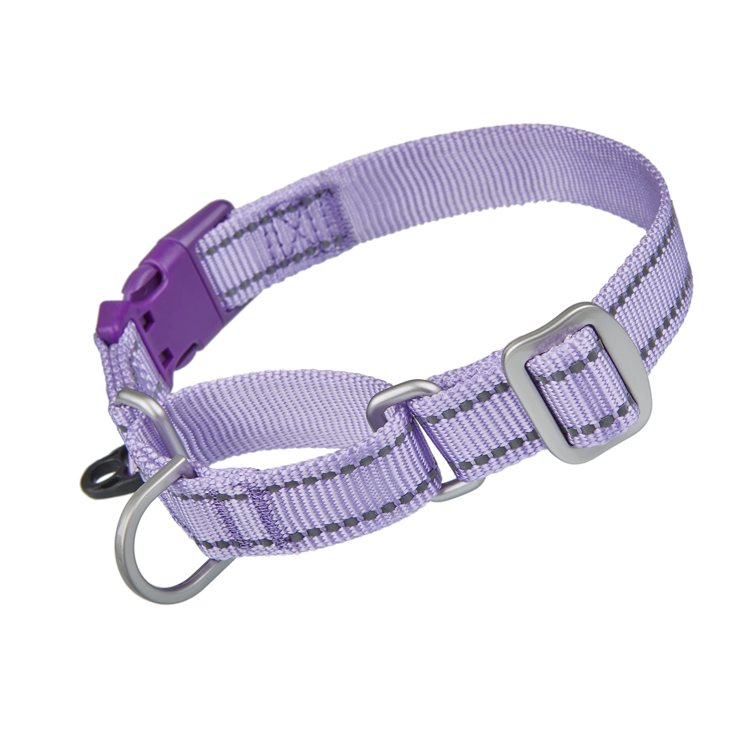 Petiry Martingale Collars with Quick Snap Buckle,Reflective Anti Pull Dog Training Collars for Large Dogs Neck 47-68cm(Lilac,XL)
