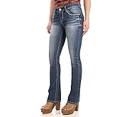 WallFlower Women's Legendary Bootcut Mid-Rise Insta Stretch Juniors Jeans (Standard and Plus), Size 0 to 24