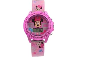 Minnie Mouse Kids LCD Flashing Digital Watch - Pink (MN4357AC)