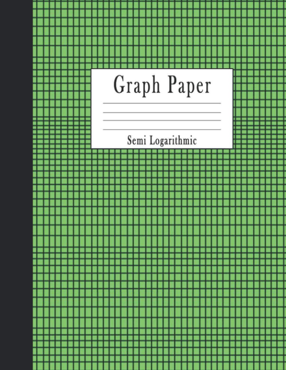 logarithmic graph paper semi log y x axis engineering math science notebook grey pattern large 8 5 x 11 110 page lasen anna 9798690788865 amazon com books