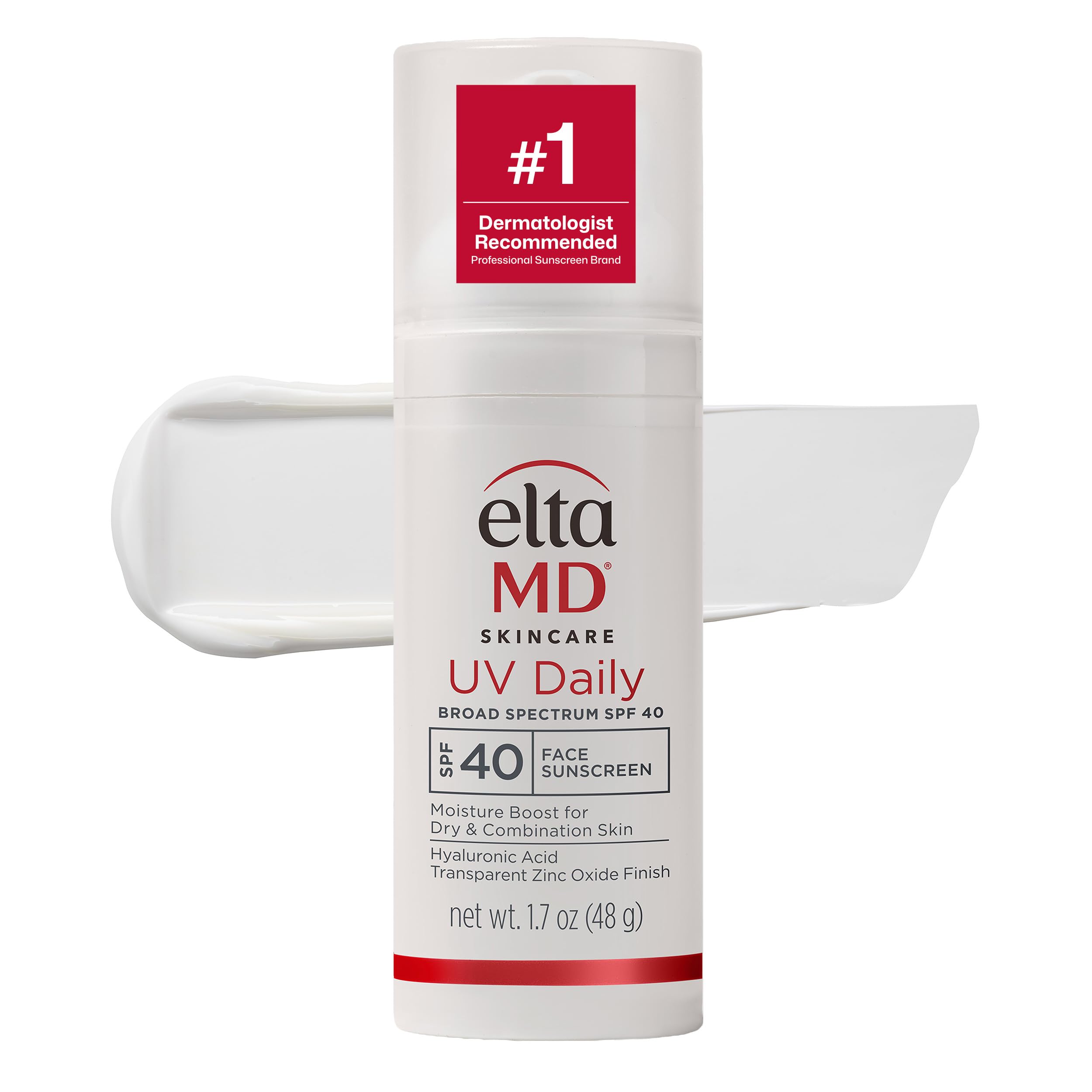 Photo 1 of EltaMD UV Daily SPF 40 Face Sunscreen Moisturizer with Zinc Oxide, Daily Face Moisturizer with SPF, Sunscreen, For Dry Skin 1.7 oz Pump