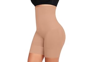 Werena Tummy Control Shapewear Shorts for Women Seamless High Waisted Body Shaper Underwear Anti Chafing Under Dress Girdle