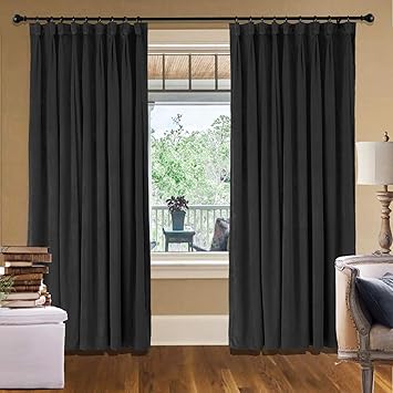Amazon Com Cololeaf Warm Black Curtain Fabric Swatch 1 Fabric