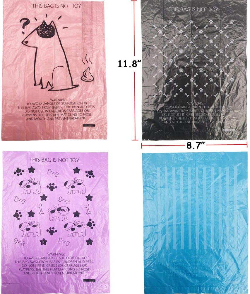 purple dog poop bags