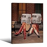 Brown Luxury Old Money Style Woman Wall Art Trendy