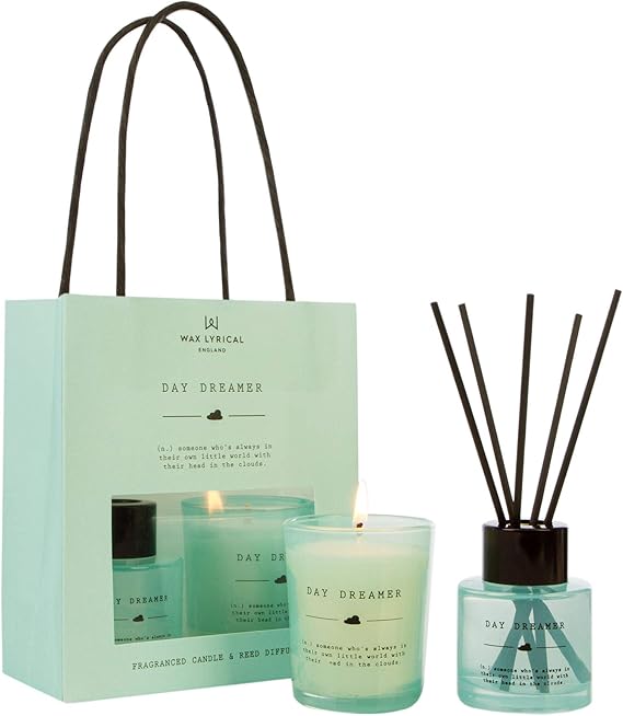 WAX LYRICAL Daydreamer Candle and Reed Diffuser Gift Bag, Set Amazon