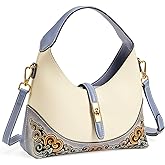 ZHIYONG Hand-Carved Auspicious Motifs Leather Shoulder Bag