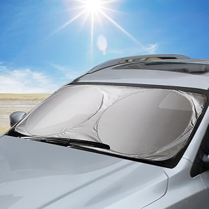 Aodoor Auto Sonnenschutz, Sommer Sonnenschutz Auto Frontscheibe Auto Sonnenblende Super Leichter Antrag und Das Falten von Me