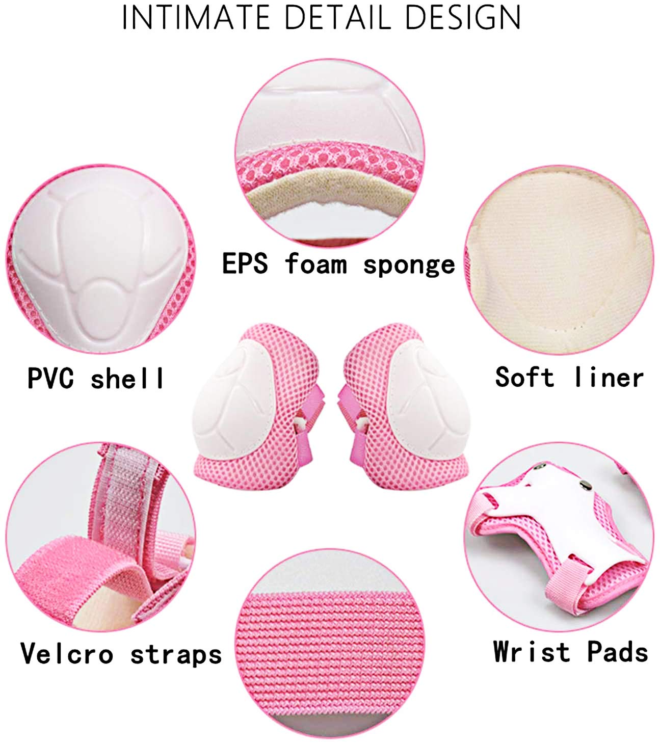 USTINE Skateboard Helmet, Bike Helmet, Protective Gear Set Knee Elbow Wrist Pads for Kids Boys Girls Toddler Youth Adults Multi-Sports Scooter Roller Skate Inline Skating Cycling Rollerblading