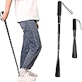 Metal Shoe Horn Long Handle For Seniors,14"-37" Adjustable Shoehorns for Men and Women