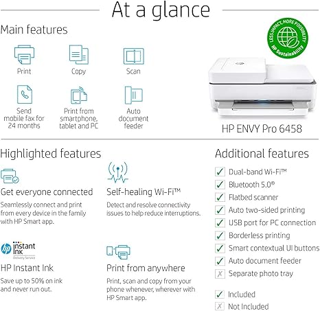 hp envy 6458 printer