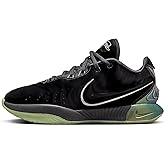 NIKE Lebron XXI Tahitian Basketball Shoes (FB2238-001, Black/Iron Grey/Oil Green/Metallic Pewter) Size 6.5