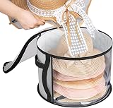 Ynnhik Hat Storage Box Foldable Transparent Organizer Scarves Gloves Zipper view 9