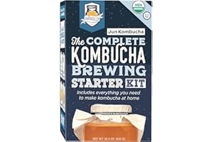 Fermentaholics The Complete Jun Kombucha Brewing Starter Kit, Organic - Make Jun Kombucha at home